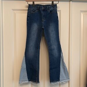 Forever 21 Kids Two-Tone Flared Jeans